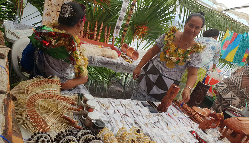 Produits artisanaux au marché de Wallis